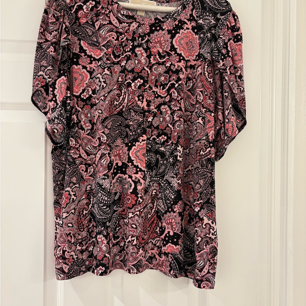 Michael Kors Pink Dolman Sleeve Blouse